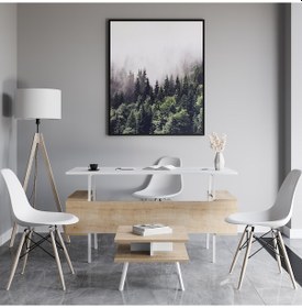 Resim Lagomood İrony İnfy Ofis Takımı Beyaz Meşe 