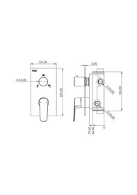 Resim Teska Ciera Pro Üç Yönlü Duş Seti-krom Krom 