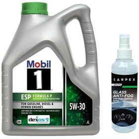 Resim Mobil 1 Esp Formula P 5W-30 Motor Yağı 4 L + Carpex Cam Buğu Önleyici 