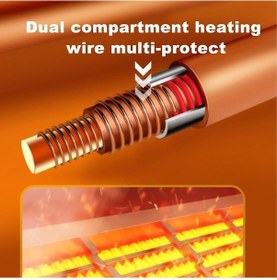 Resim Seametal 12v 120w Oto Kaloriferi Taşınabilir Elektrikli Isıtma Fanı Otomatik Ön Cam Kurutma Makinesi Buğu Çözme Buğu Çözücü Buz Çözücü Siyah & Kırmızı 