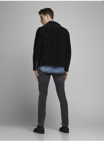 Resim Jack & Jones Erkek Glenn 817 Slim Fit Jean - 12159030 Black Denim 