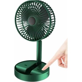 Resim Katlanabilir USB Şarjlı Masaüstü Soğutucu Mini Fan Telefon Tutucu 