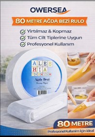 Resim Owersea 80 Metre Ağda Bezi Rulo – Yırtılmaz Kopmaz, Tüm Cilt Tiplerine Uygun Profesyonel Kullanım. 