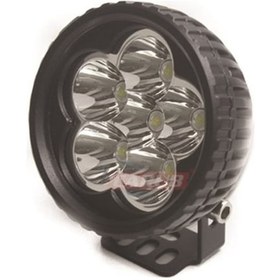 Resim Carub Projektör 10-30V 18W Off-Road Yuvarlak 9Cm Siyah Tekne Siyah 