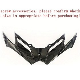 Resim Tongdashop Cfmoto 450sr Suzuki Evrensel 5mm Ön Lip Spoiler Siyah Aerodinamik Kanat Tasarımı 