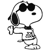 Resim Snoopy Joe Cool The Peanuts Oto Özel Yeni Tasarım Sticker 20 Cm 