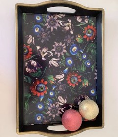 Resim Elif Kulplu Desenli Tepsi Royaleks-isr-5720 Çok Renkli 