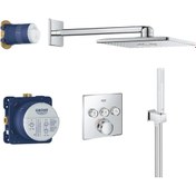 Resim Grohe Banyo Batarya Seti Ankastre Termostatik Sc Krom - 34706000 