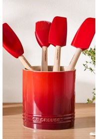 Resim Le Creuset Signature Lüks Tasarım Seramik Tezgah Üstü Kaşıklık Kase Beyaz 11 