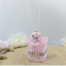 Resim 20 Adet Ayıcıklı Lüks Bambulu Oda Kokusu Pudra Kız Bebek Şekeri 