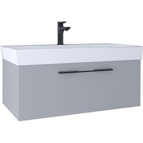 Resim Kobos Glow 100 Cm Lavabo Dolabı Light Grey Kb710034 Diğer 