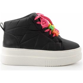 Resim Siyah Beyaz Kadın Bot & Bootie K02791095367 Siyah 