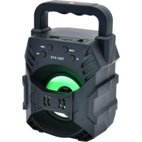 Resim Siyah KTS-1057 Işıklı Bluetooth Hoparlör Siyah 2 Yıl 
