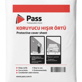 Resim Pass Zemin Boya Koruma Hışır Örtüsü Beyaz 50 M² (4 × 12,5 M) 