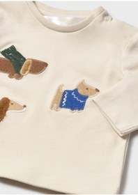 Resim MAYORAL Newborn Erkek Bebek İkili Sweatshirt Bej 