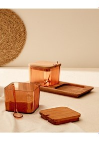 Resim Madame Coco Renard Ahşap Kapaklı Baharatlık 2'li Bhrt0000000012500 Ml-amber 