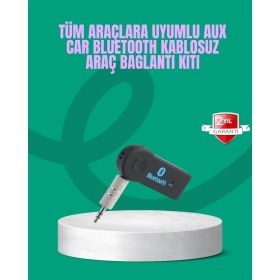 Resim Urfakent Taşınabilir Bluetooth Aux Araç Müzik ve Konuşma Kiti 