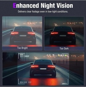 Resim Createtech 2/3 Kanallı 1080p Dash Cam Araba Dvr Wifi Uygulamalı X01-nowıfı-2cam 