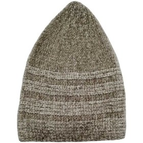 Resim Kadife Takke Kaliteli Namaz Takkesi Taş Rengi 