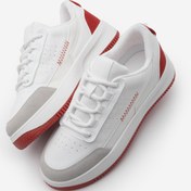 Resim Marjin Kadın Sneaker Yüksek Taban Spor Ayakkabı Loske Kırmızı 