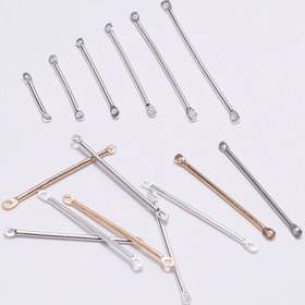 Resim 50 Adet Demir Küpe Direk Seti, Çift Silindir Çubuk Tasarımı, Çeşitli Boyutlar 15mm 20mm 25mm 35mm 40mm, Kendin Yap Takı Yapımı Bağlantı Elemanları, El Sanatları Malzemeleri İçin Küpe İğneleri Buluntuları 