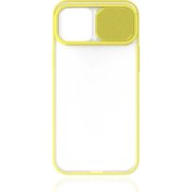 Resim Canpay Apple iPhone 12 Uyumlu Kılıf Kayar Sürgülü Lens Koruma Sliding Lens Protective Case 