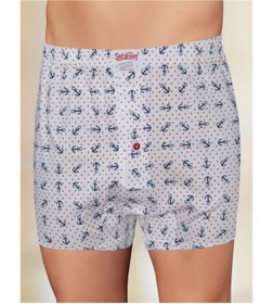 Resim Şahinler Erkek Beyaz Düğmeli Boxer Me010-mvcp 