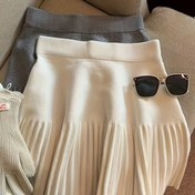 Resim 2025 Yeni İlkbahar/Sonbahar Pilili Etek 