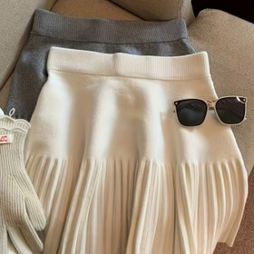 Resim 2025 Yeni İlkbahar/Sonbahar Pilili Etek 