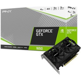 Resim PNY NVIDIA GeForce GTX 1650 Dual Fan VCG16504D6DFPPB 4 GB GDDR6 128 Bit Ekran Kartı 