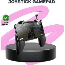 Resim Pubg Mobile İçin Joystickli Tetikleyicili Telefon Gamepadi Oyun Konsolu 