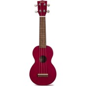Resim Mahalo Kahiko Serisi MK1TRD Soprano Ukulele (Transparent Red) 