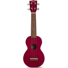 Resim Mahalo Kahiko Serisi MK1TRD Soprano Ukulele (Transparent Red) 