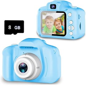 Resim TeknoExpress Mini Çocuk Selfie Kamerası Sport Dijital Foto Kamera Kidscam Oyunlu 