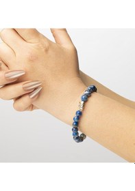 Resim Lapis Lazuli Doğal Taş Bileklik 8 Mm Sufi Mavisi Renkli 