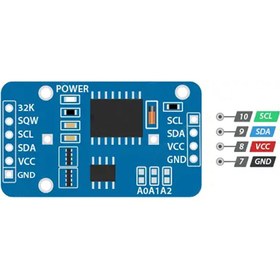 Resim Genel Markalar DS3231 RTC Gerçek Zaman Saat Modülü Mini IIC Gerçek Zaman Saniye Dakika Saat Gün Ay Yıl Tarih 