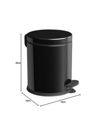 Resim Pedallı Çöp Kovası Siyah 3 Lt Nv1001rs Siyah 