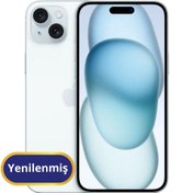 Resim Apple iPhone 15 Yenilenmiş TR Garanti | 128 GB Mavi 