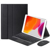 Resim Microcase Ipad 7.nesil 10.2 Inch 2020 Bluetooth Touchpad Klavye + Bluetooth Mouse + Standlı Kılıf - Bkk7 