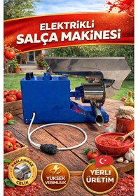Resim Mavi Ayaksız Profesyonel Salça Makinesi 3 Hp Domates Biber Salça Çekme Makinesi 700 Kg Kapasiteli 
