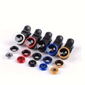 Resim For Samsung Telefonları için Üçü Bir Arada Evrensel Klipsli Lens Kiti - Geniş Açılı, Makro, Balık Gözü Lensleri - Fotoğrafçılık Deneyiminizi Geliştirmek İçin Premium Mobil Aksesuarlar 