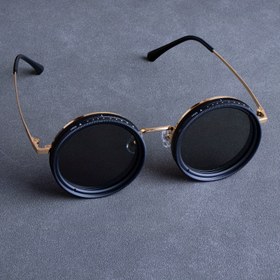 Resim SUUPAR Steampunk Tarzı Vintage Döner Karartma Gözlükleri - ND2-ND400 Ayarlanabilir, 49mm Lensler, Altın Kenarlı İnce Alüminyum Alaşımlı Çerçeve, Ultra Hafif ve İnce Tasarım, Cadılar Bayramı, Mardi Gras ve Kampüs Etkinlikleri için Mükemmel, Cadılar Bayramı Gözlükleri, Vintage Estetik, Dayanıklı Gözlükler, Pilsiz 