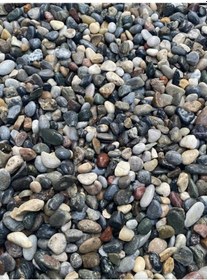 Resim Ahs Doğal Dalaman Dere Çakılı Taşı 10 Kg 1-1,5cm Dere Çakıl Bahçe Peyzaj Saksı Teraryum Akvaryum Taş 