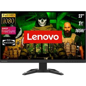 Resim LENOVO G27-30 27" 165hz 1ms(mprt) (2xhdmı+display) Amd Radeon Freesync Full Hd Monitör 66e7gac2tk 