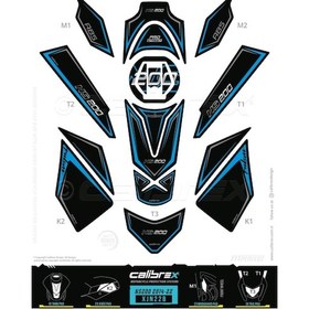 Resim Bajaj Pulsar Ns200 Mavi Tank Pad Seti Xjn22b 