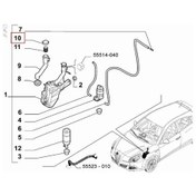Resim Opar 71740943 Cam Yıkama Su Depo Kapagı Alfa Romeo Gıulıetta 10 20 