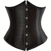 Resim Katı Straplez Korse Büstiyer, Bel Eğitmen Zayıflama Dantel Up Vücut Şekillendirici, Kadın İç Çamaşırı ve Shapewear 