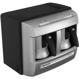 Resim Arçelik K 3170 Türk Kahve Makinesi 1000 Ml Alüminyum Cezve İle Modern Gri Tasarım 