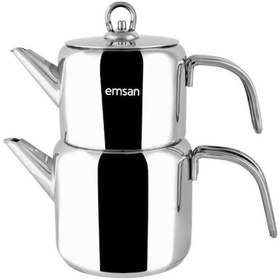 Resim Emsan Miras Çelik İndüksiyon Tabanlı Orta Çaydanlık 