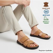 Resim Registan Shoes HAKİKİ KALİTELİ DERİ- TOMMY VERCCETTI TERLİK - SANDALET - PARMAK ARASI- MASAJ TABAN 